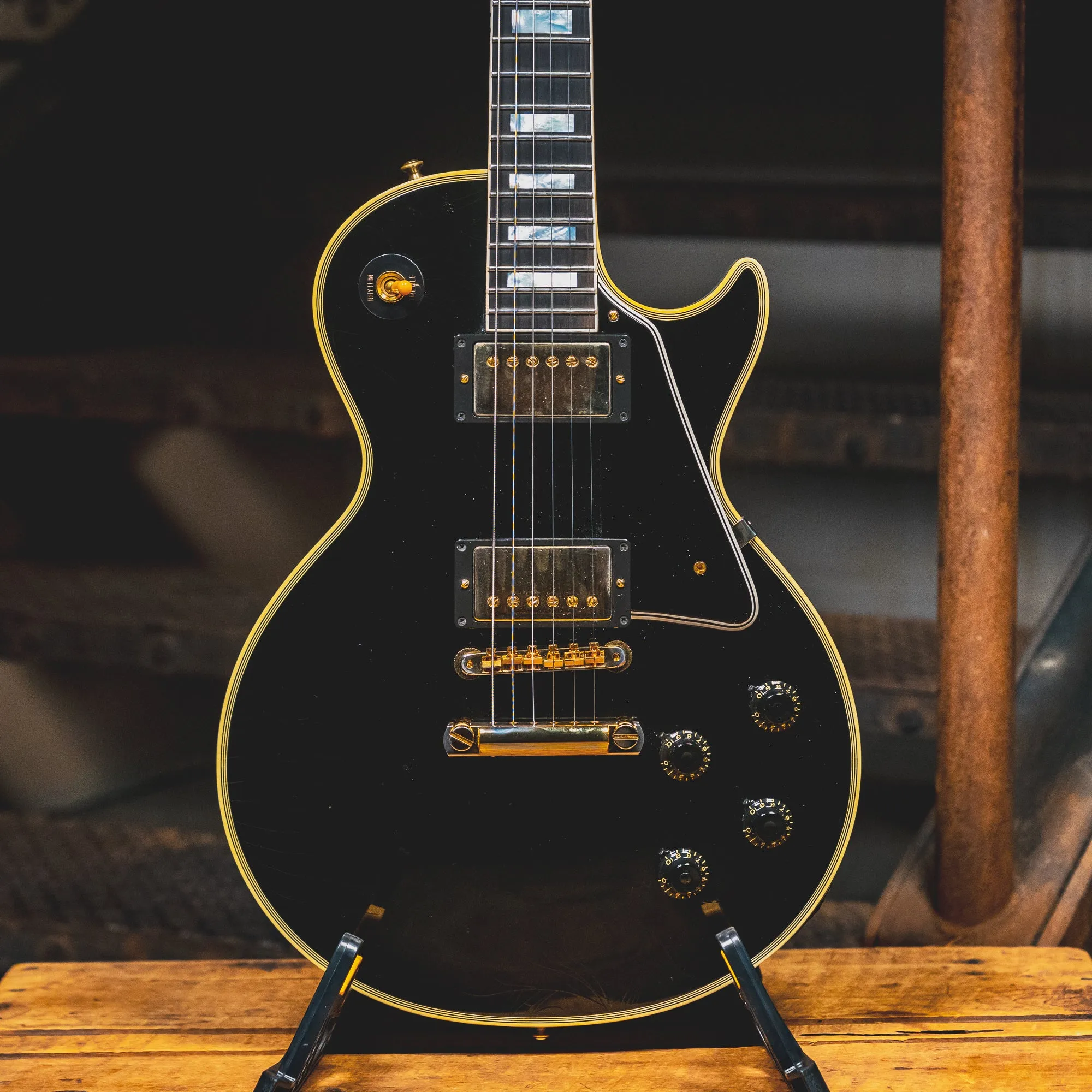 2021 Gibson Custom Shop '57 Les Paul Custom, Ebony Ultra Light Murphy Lab Aged w/ OHSC - Used