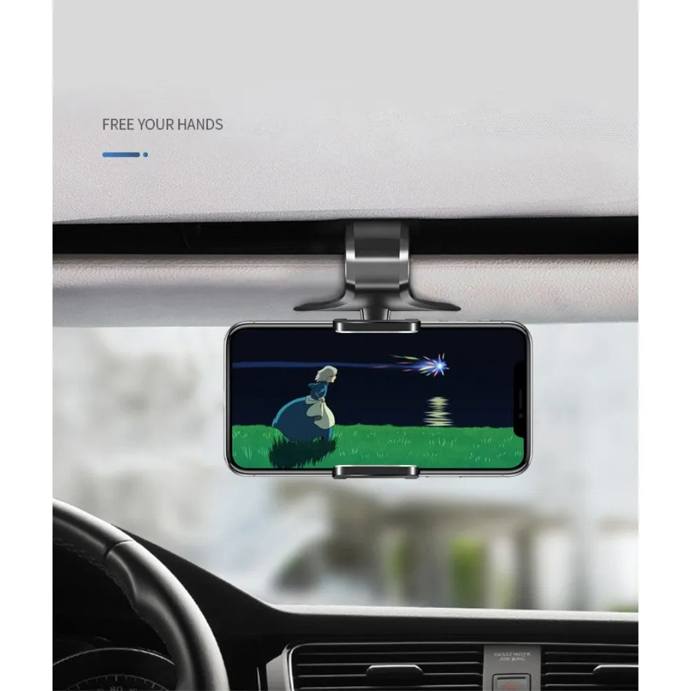 3 in 1 Car GPS Smartphone Holder: Dashboard / Visor Clamp   AC Grid Clip for Huawei P Smart  (2019) - Black