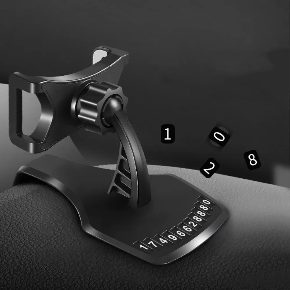 3 in 1 Car GPS Smartphone Holder: Dashboard / Visor Clamp   AC Grid Clip for Huawei P Smart  (2019) - Black