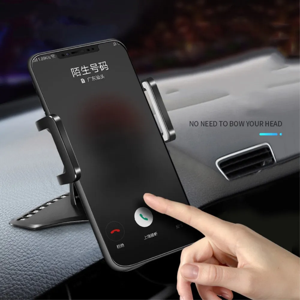 3 in 1 Car GPS Smartphone Holder: Dashboard / Visor Clamp   AC Grid Clip for Vodafone Smart E8 - Black