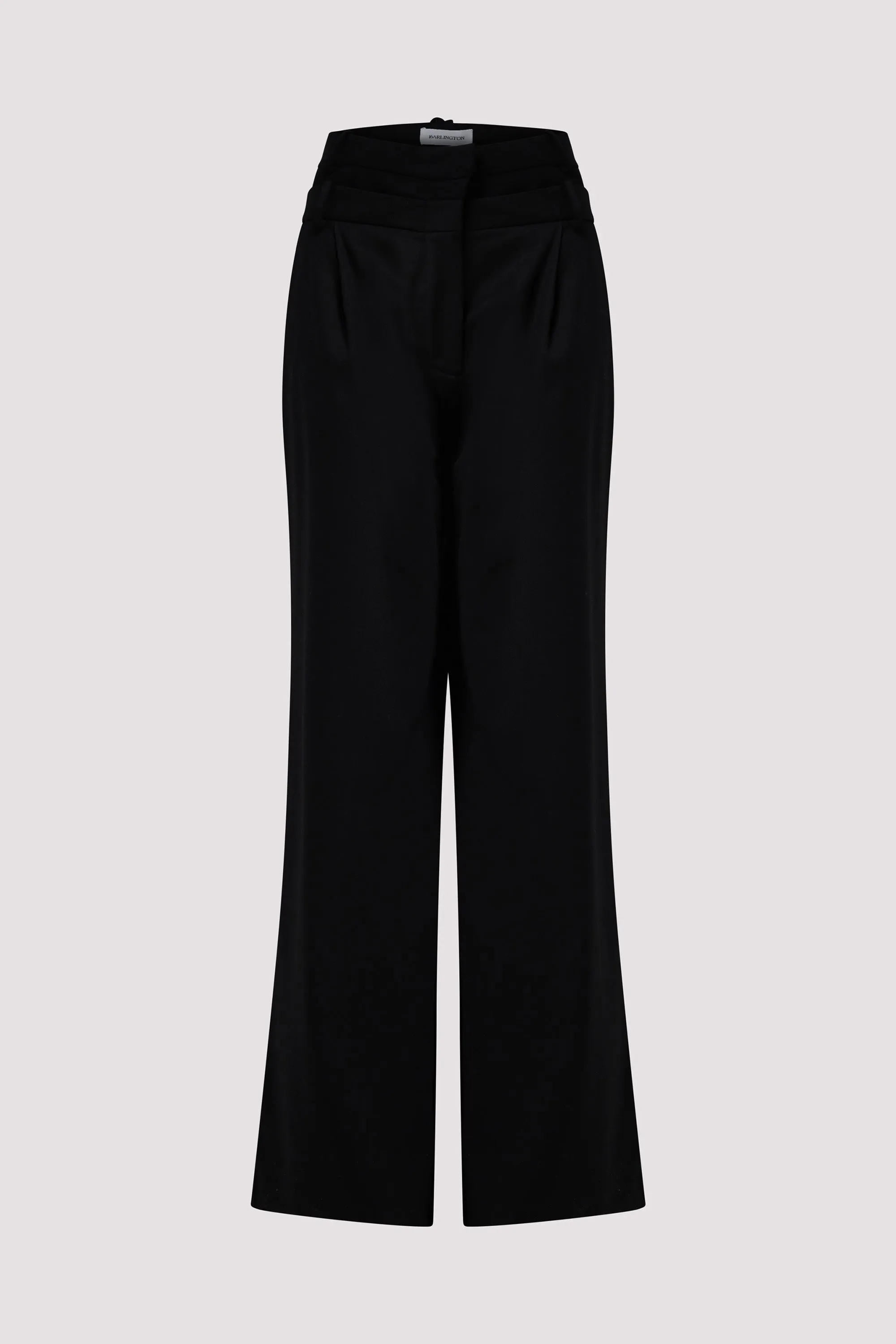 Black Ivlia Wid-Leg Pants