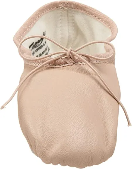 Capezio 2027 Leather Juliet Split-Sole Ballet Shoe - Rose Quartz
