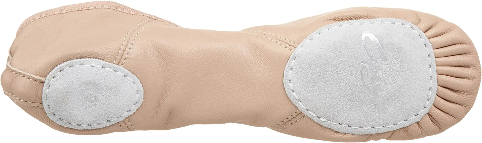 Capezio 2027 Leather Juliet Split-Sole Ballet Shoe - Rose Quartz
