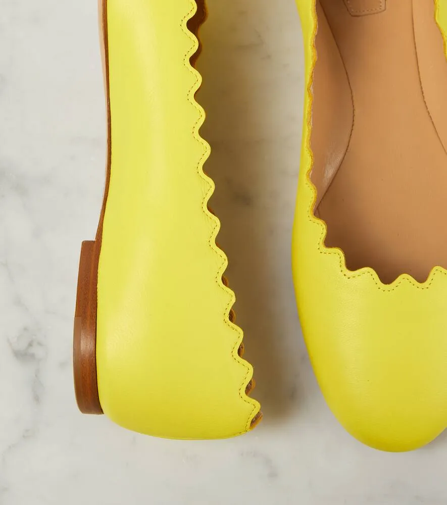 Chloe Lauren leather ballet flats