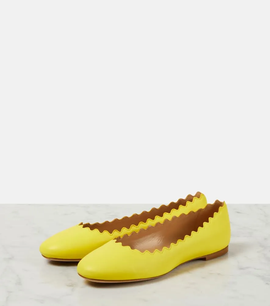 Chloe Lauren leather ballet flats