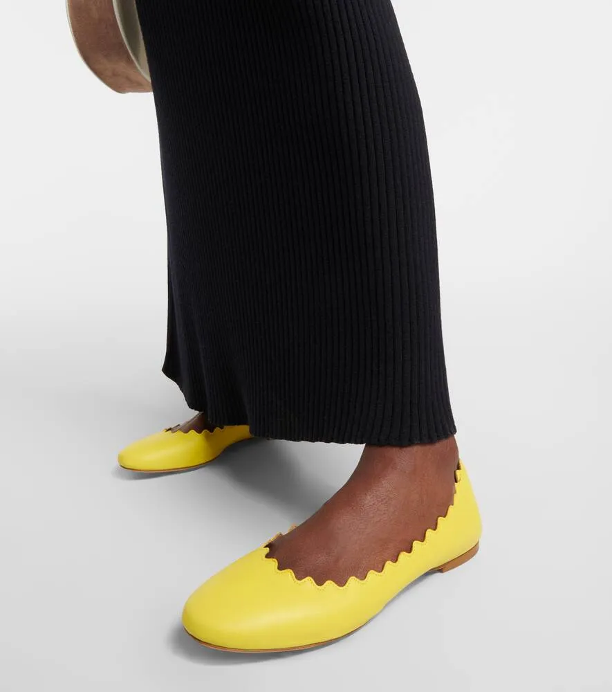 Chloe Lauren leather ballet flats