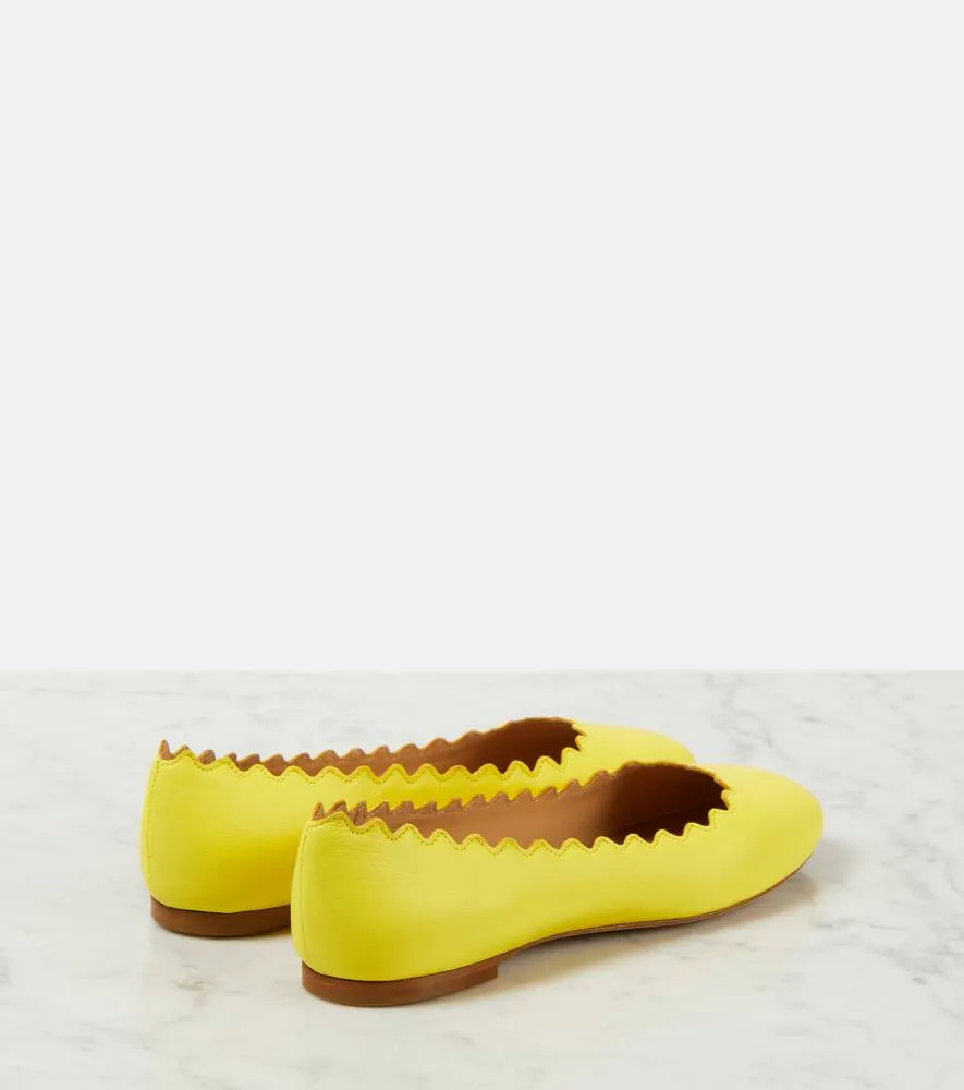 Chloe Lauren leather ballet flats