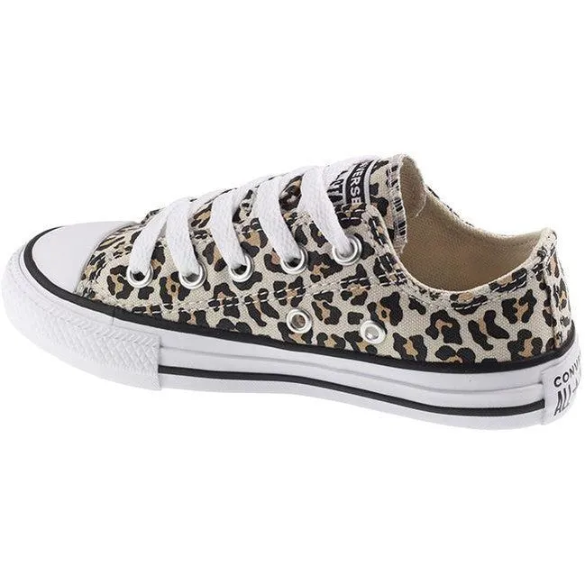 Converse Trainers Kids Chuck Taylor Ox Black Driftwood Light Fawn