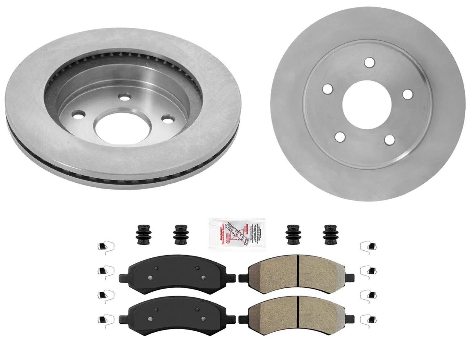 Front Premium Disc Brake Rotors Pads Hardware Fits for Ram 1500 2006-2018