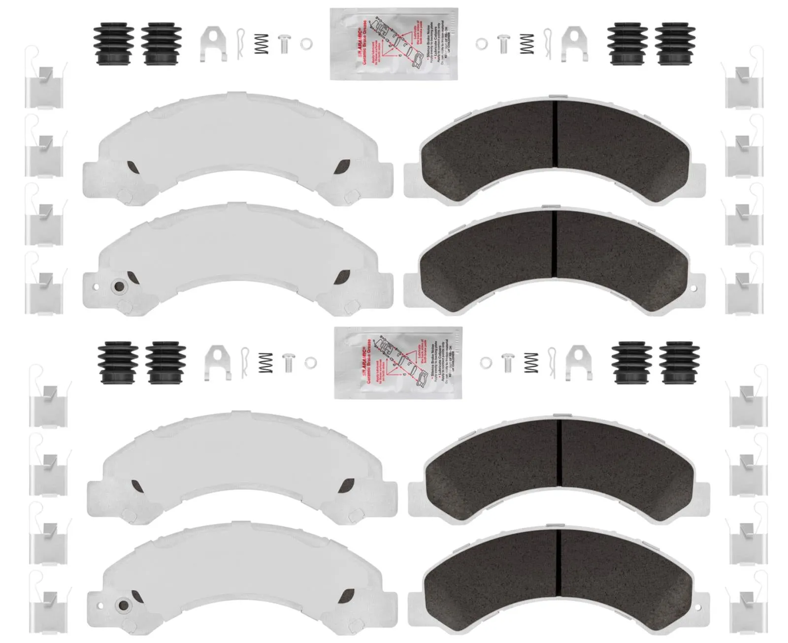 Hino 155 2012-2017 Front & Rear HD Disc Brake Pads for Hino 155 Zinc Coated Hino