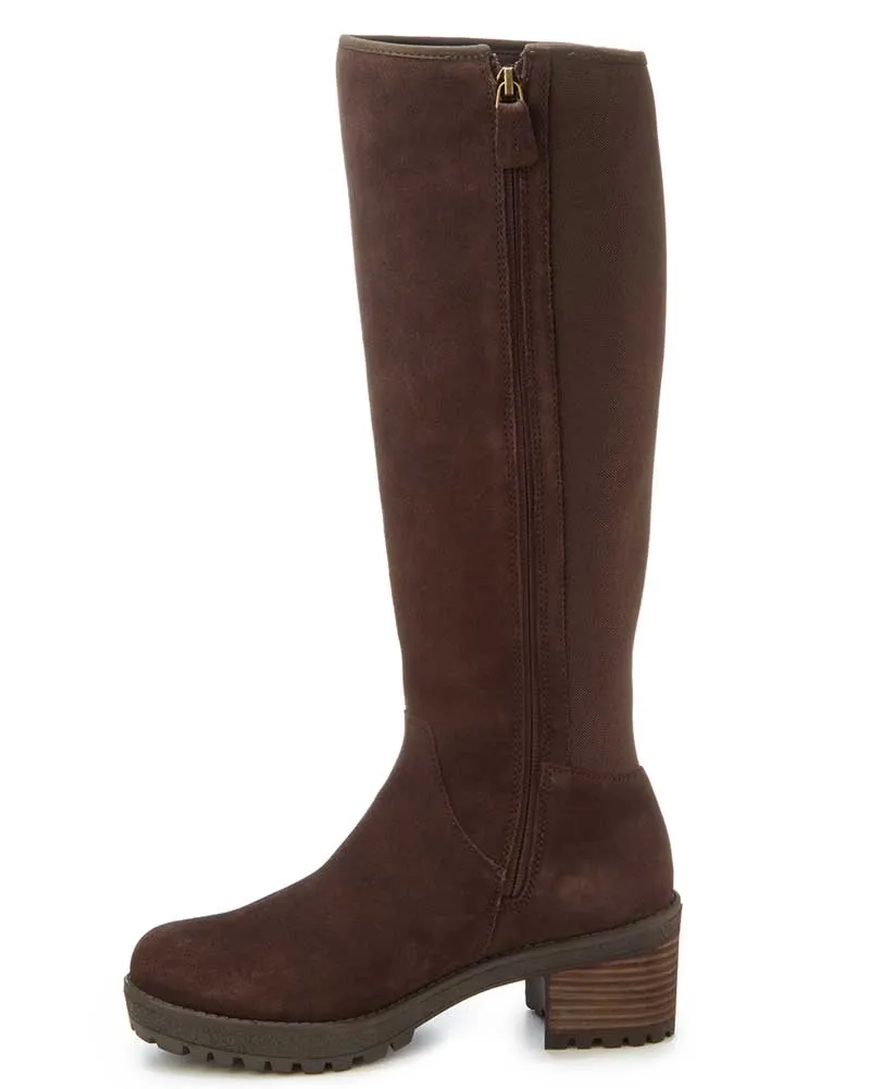 Jambu Women's Doyle Waterproof Dark Brown Suede