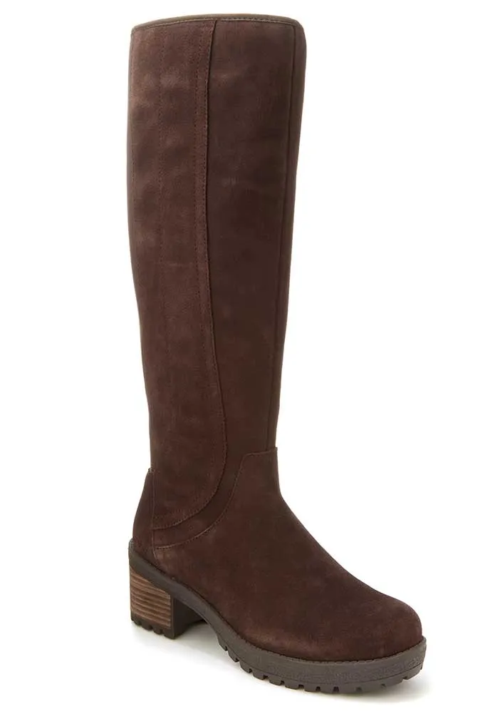 Jambu Women's Doyle Waterproof Dark Brown Suede
