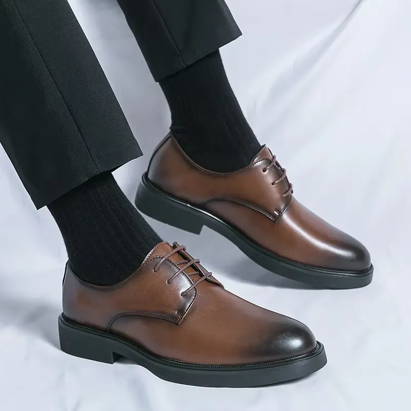 Kasmund - Nette Heren Schoenen Leren Oxford met Strak Vetersysteem