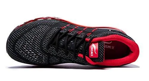 Onemix Air Running Shoes Light Gym Outdoor Walking Sneakers Black Red Size 8.5 DM US